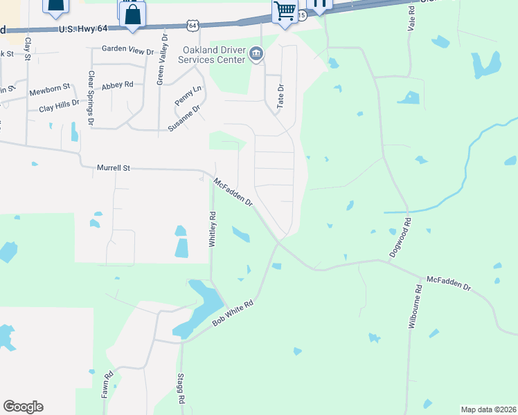 map of restaurants, bars, coffee shops, grocery stores, and more near 1120 McFadden Drive in Oakland