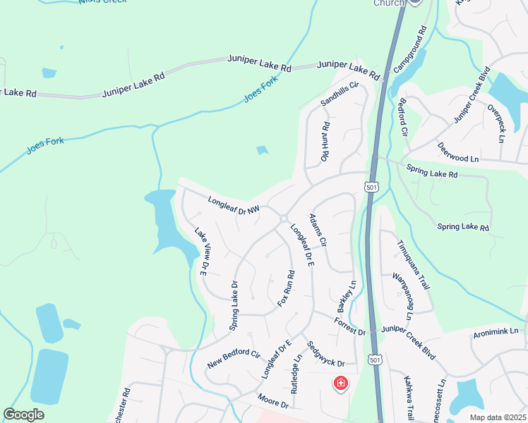 map of restaurants, bars, coffee shops, grocery stores, and more near 1190 Longleaf Drive Northwest in Pinehurst