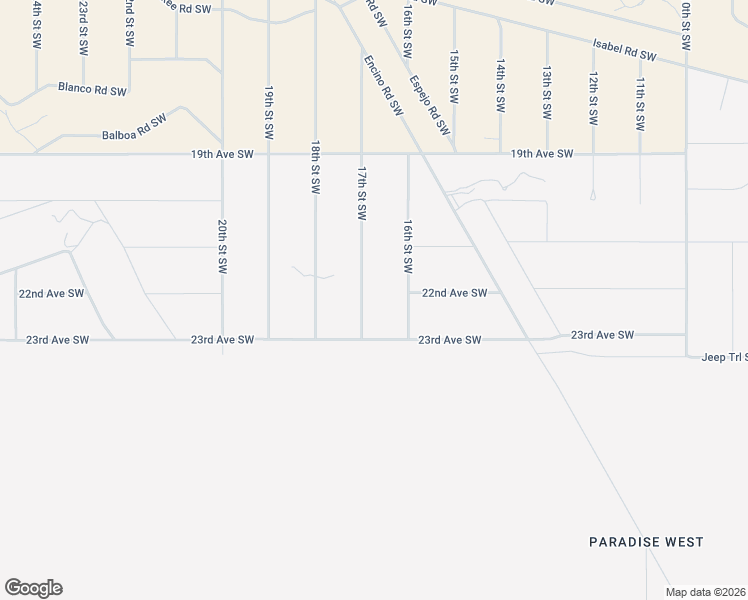 map of restaurants, bars, coffee shops, grocery stores, and more near 2300 17th Street Southwest in Rio Rancho