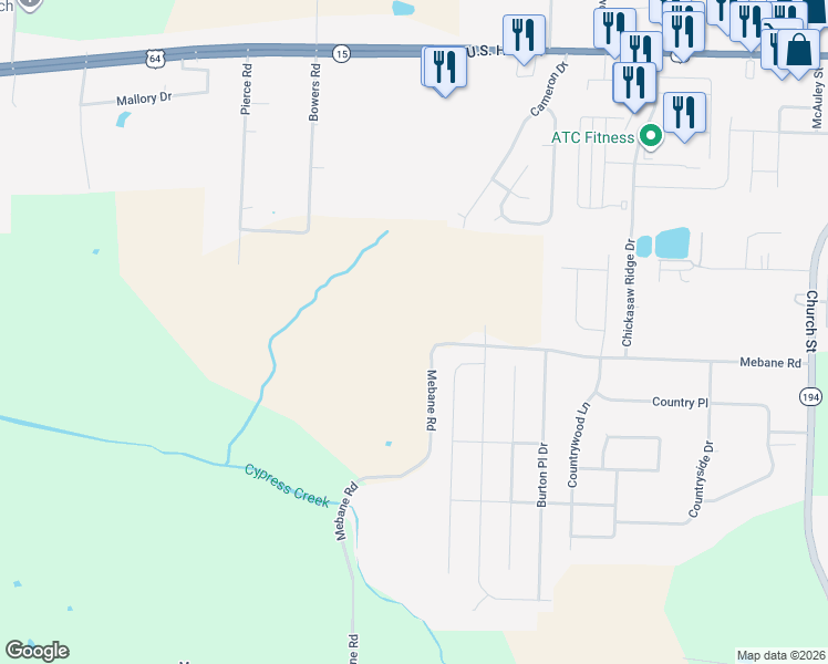 map of restaurants, bars, coffee shops, grocery stores, and more near 940 Mebane Road in Oakland