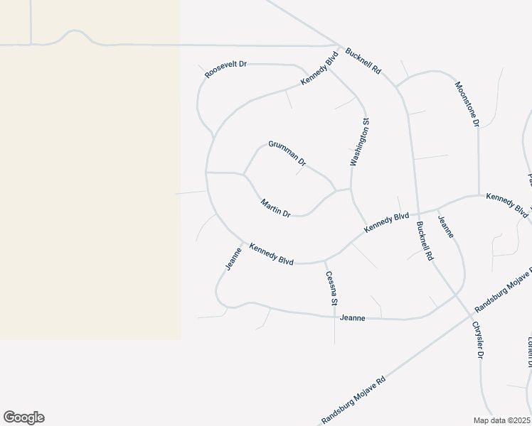 map of restaurants, bars, coffee shops, grocery stores, and more near Martin Drive in California City