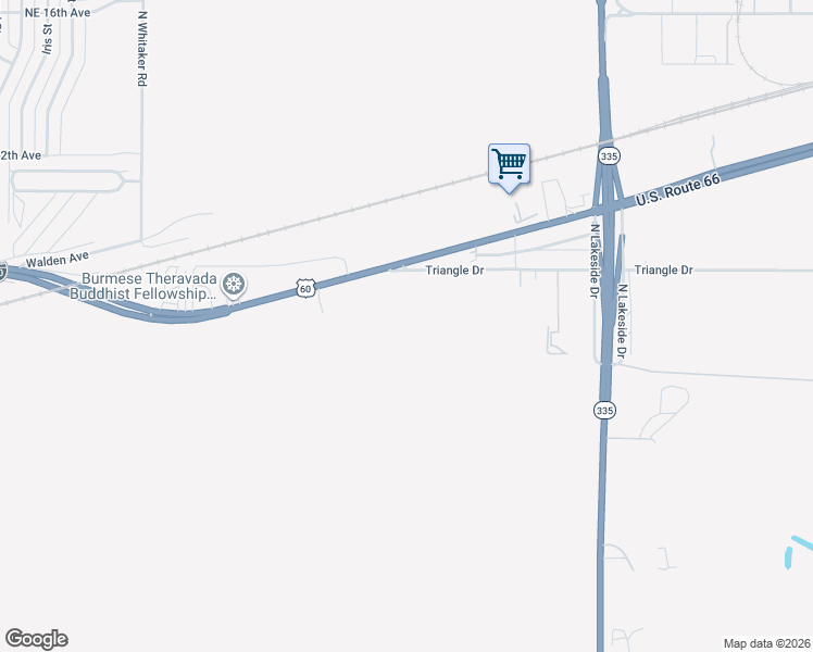 map of restaurants, bars, coffee shops, grocery stores, and more near 7818 Triangle Drive in Amarillo