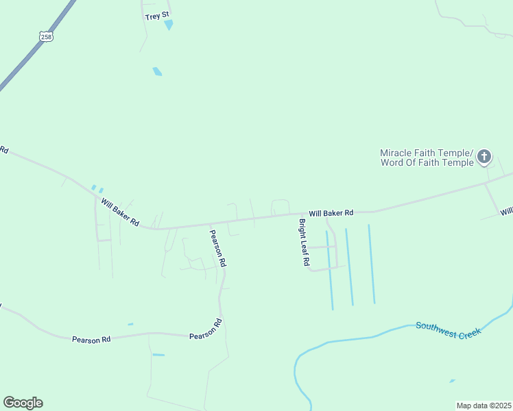map of restaurants, bars, coffee shops, grocery stores, and more near 666 Will Baker Road in Kinston