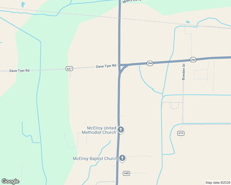 map of restaurants, bars, coffee shops, grocery stores, and more near 2574 Arkansas 284 in Wynne