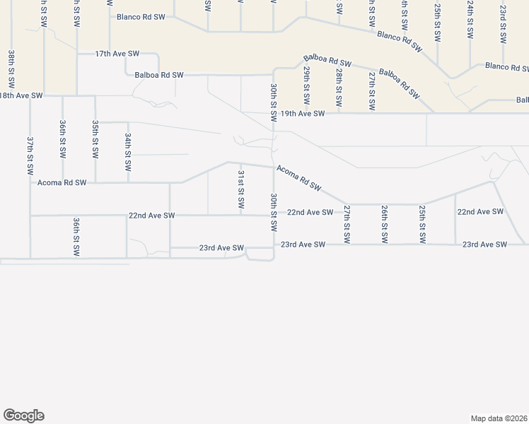 map of restaurants, bars, coffee shops, grocery stores, and more near 2309 30th Street Southwest in Rio Rancho