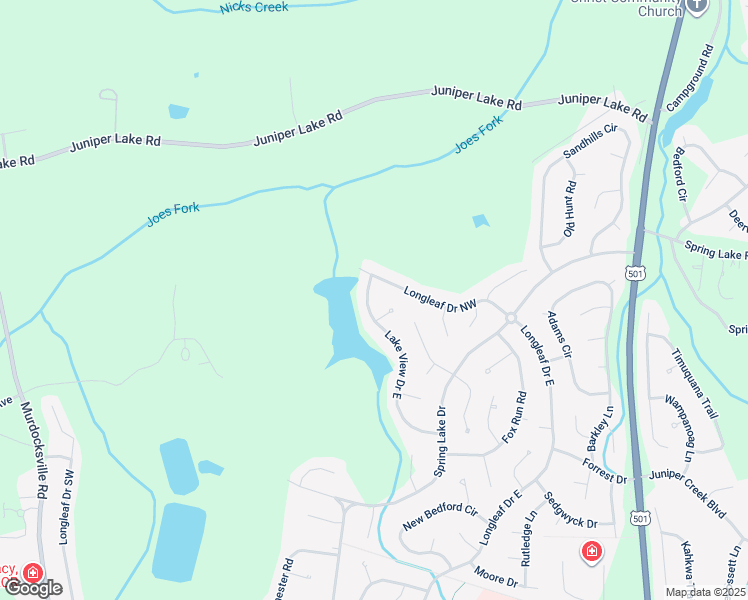 map of restaurants, bars, coffee shops, grocery stores, and more near 200 Lake View Drive East in Pinehurst