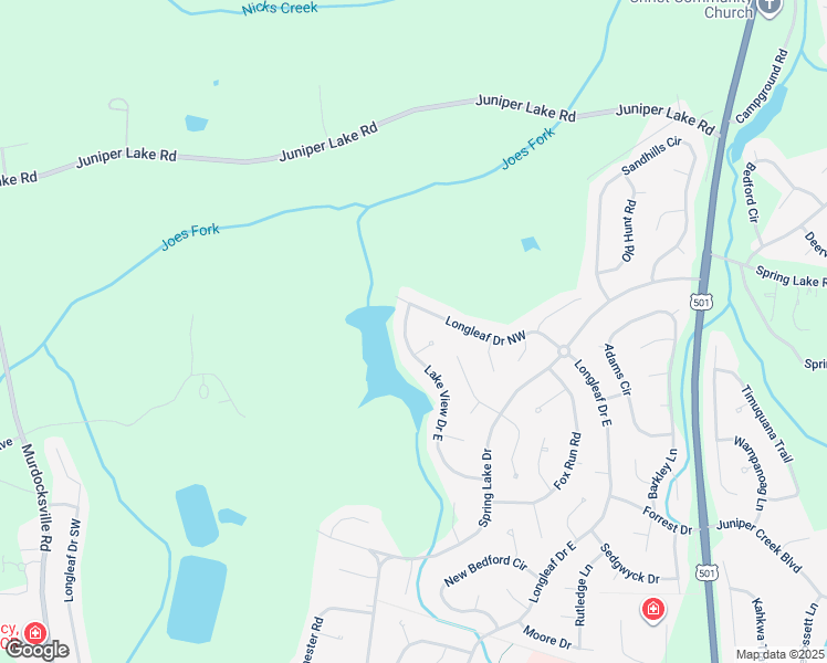 map of restaurants, bars, coffee shops, grocery stores, and more near 200 Lake View Drive East in Pinehurst
