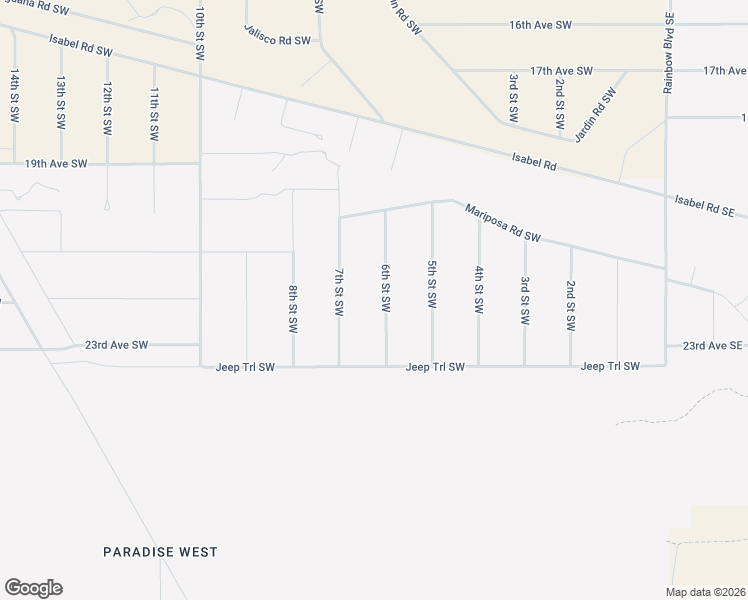 map of restaurants, bars, coffee shops, grocery stores, and more near 2205 6th Street Southwest in Rio Rancho