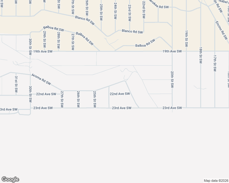 map of restaurants, bars, coffee shops, grocery stores, and more near 2409 22nd Avenue Southwest in Rio Rancho