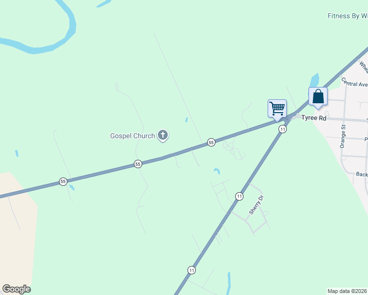 map of restaurants, bars, coffee shops, grocery stores, and more near in Lenoir County