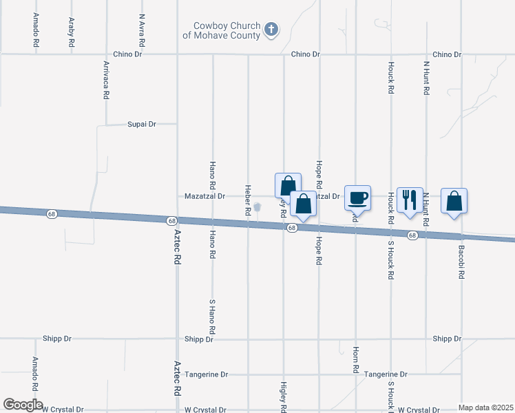 map of restaurants, bars, coffee shops, grocery stores, and more near 4312-4372 Mazatzal Drive in Golden Valley