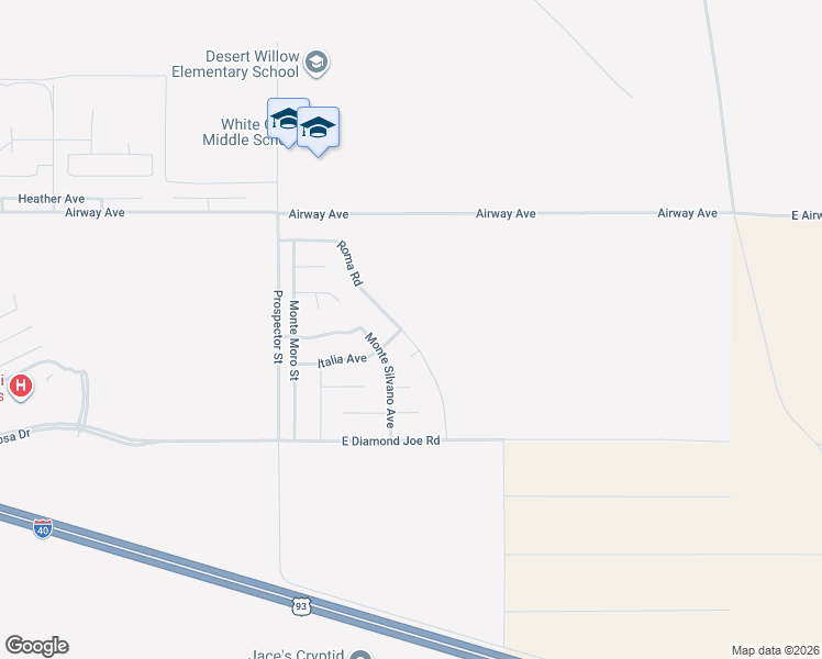 map of restaurants, bars, coffee shops, grocery stores, and more near 4069-4079 Roma Road in Kingman