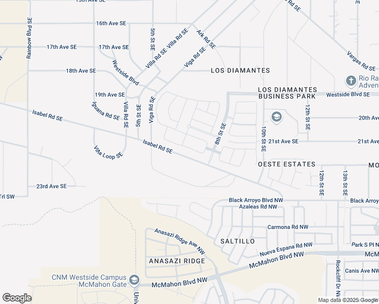 map of restaurants, bars, coffee shops, grocery stores, and more near 629 Iguana Road Southeast in Rio Rancho