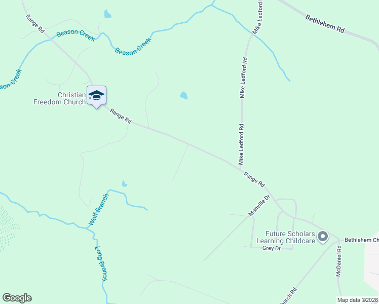 map of restaurants, bars, coffee shops, grocery stores, and more near 326 Range Road in Kings Mountain