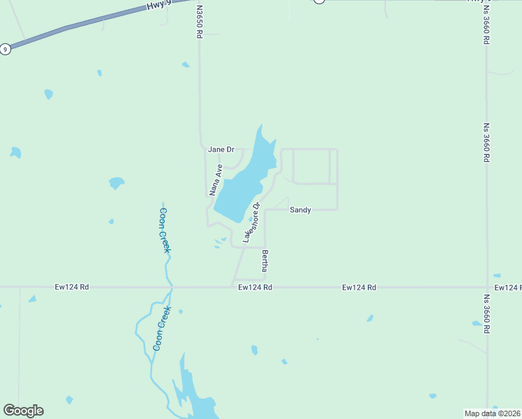 map of restaurants, bars, coffee shops, grocery stores, and more near Lakeshore Drive in Wewoka