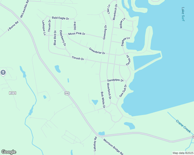 map of restaurants, bars, coffee shops, grocery stores, and more near 864 Bob White Drive in Vass