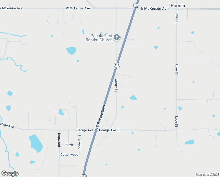 map of restaurants, bars, coffee shops, grocery stores, and more near 3607 Oklahoma 112 in Pocola