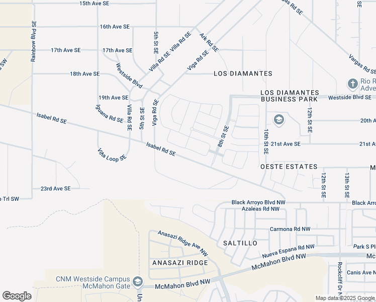 map of restaurants, bars, coffee shops, grocery stores, and more near 629 Iguana Road Southeast in Rio Rancho