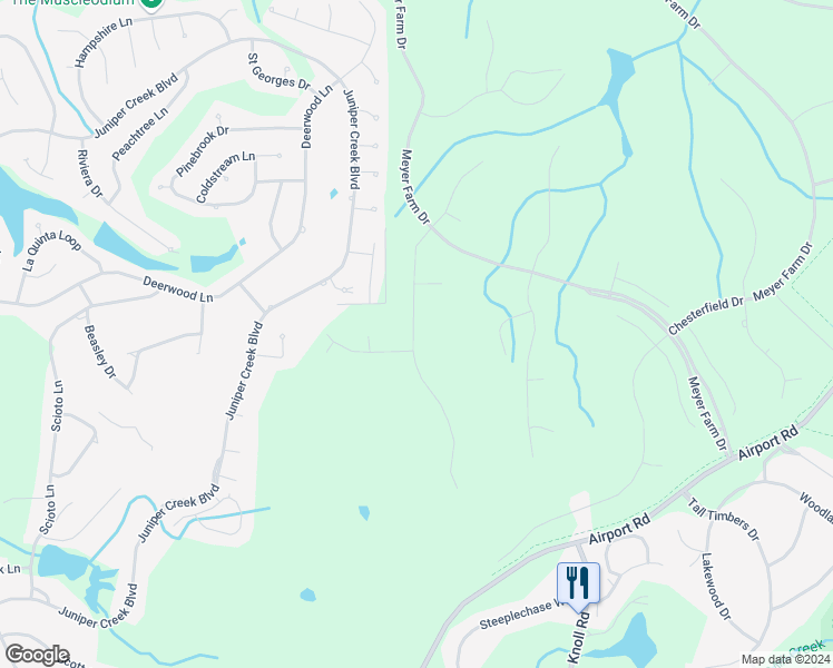 map of restaurants, bars, coffee shops, grocery stores, and more near 111 Brookfield Drive in Pinehurst