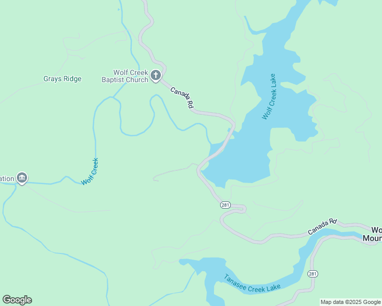 map of restaurants, bars, coffee shops, grocery stores, and more near 19 Winding Gap Lane in Tuckasegee