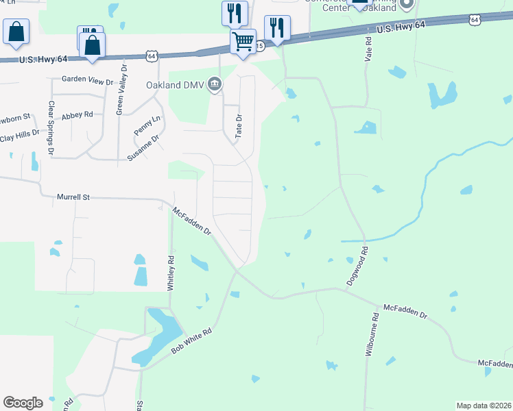 map of restaurants, bars, coffee shops, grocery stores, and more near 415 Beau Tisdale Drive in Oakland