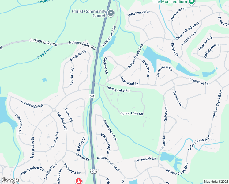 map of restaurants, bars, coffee shops, grocery stores, and more near 120 Spring Lake Road in Pinehurst