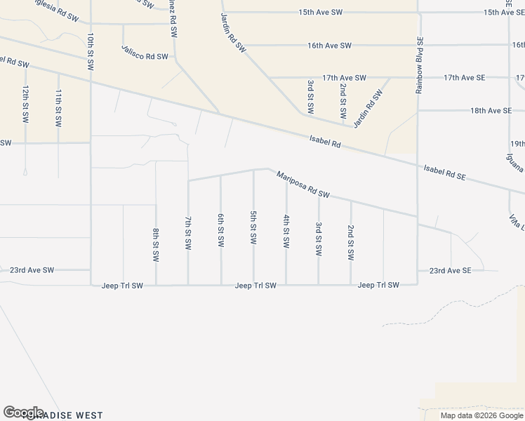 map of restaurants, bars, coffee shops, grocery stores, and more near 2108 5th Street Southwest in Rio Rancho