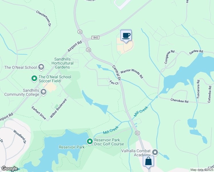 map of restaurants, bars, coffee shops, grocery stores, and more near 1730 Central Drive in Carthage