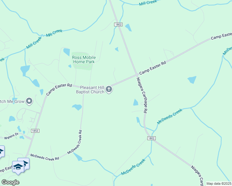 map of restaurants, bars, coffee shops, grocery stores, and more near 2237 Camp Easter Road in Carthage