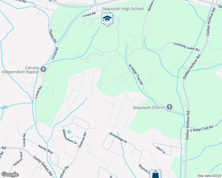 map of restaurants, bars, coffee shops, grocery stores, and more near 9310 Smith Cemetery Road in Soddy-Daisy