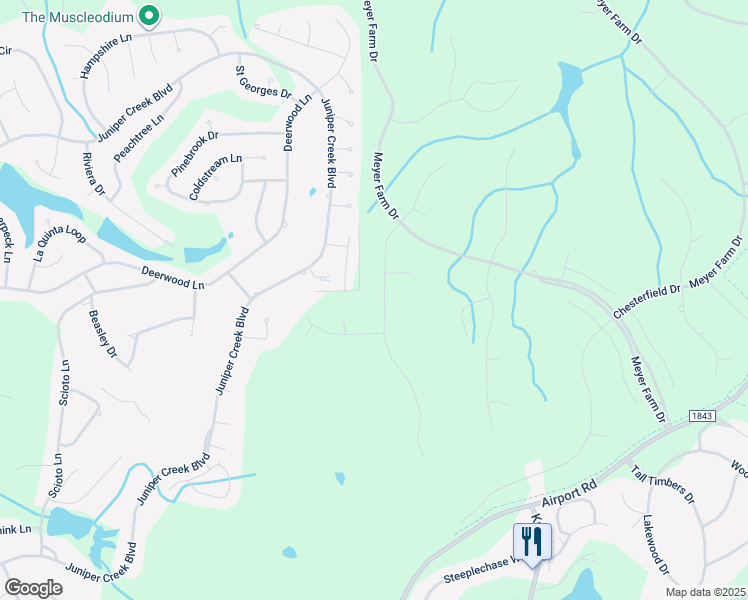 map of restaurants, bars, coffee shops, grocery stores, and more near 114 Brookfield Drive in Pinehurst