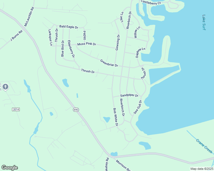 map of restaurants, bars, coffee shops, grocery stores, and more near 864 Bob White Drive in Vass