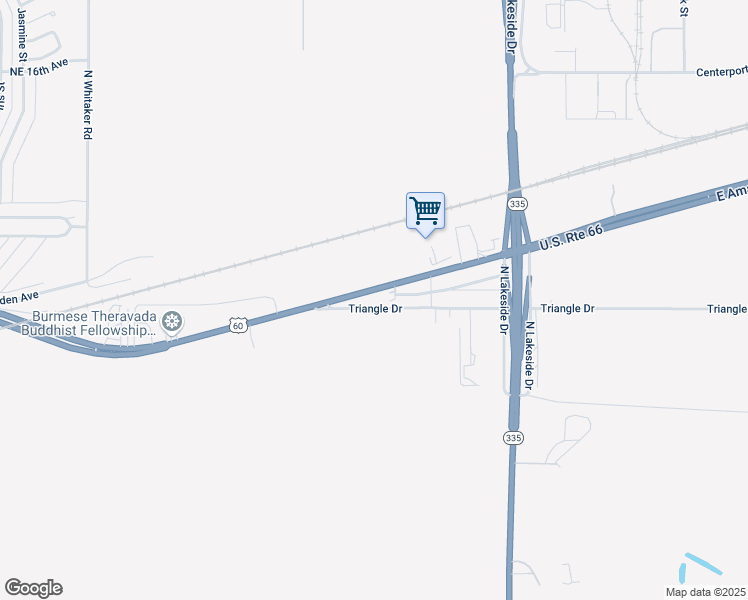 map of restaurants, bars, coffee shops, grocery stores, and more near 7954 East Amarillo Boulevard in Amarillo