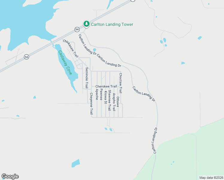 map of restaurants, bars, coffee shops, grocery stores, and more near Shawnee Trail in Eufaula