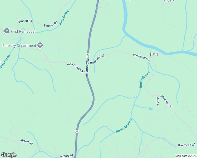 map of restaurants, bars, coffee shops, grocery stores, and more near 3281 Bryson City Road in Franklin