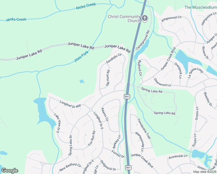 map of restaurants, bars, coffee shops, grocery stores, and more near 75 Old Hunt Road in Pinehurst