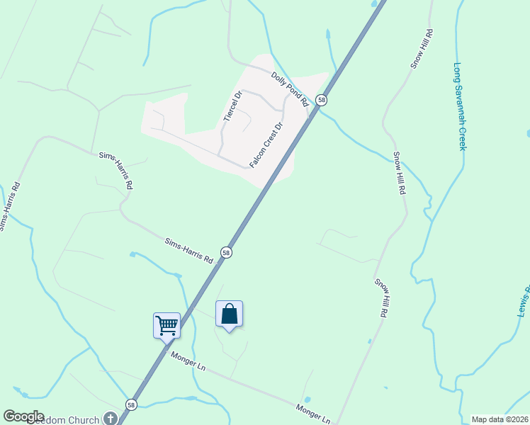map of restaurants, bars, coffee shops, grocery stores, and more near 10240 Tennessee 58 in Ooltewah