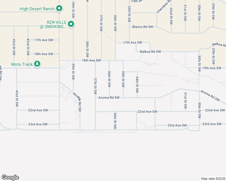 map of restaurants, bars, coffee shops, grocery stores, and more near 2122 36th Street Southwest in Rio Rancho
