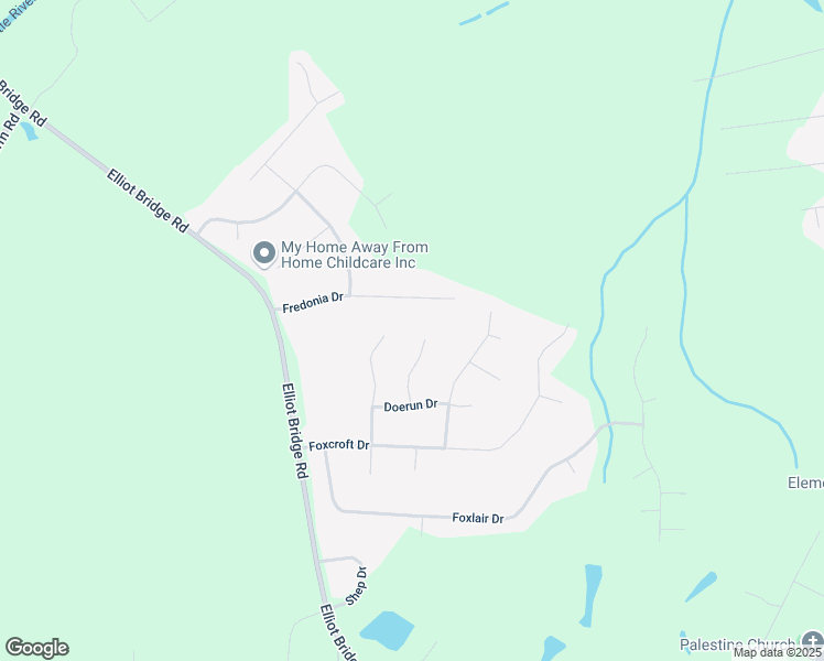 map of restaurants, bars, coffee shops, grocery stores, and more near 7095 Beagle Run in Fayetteville