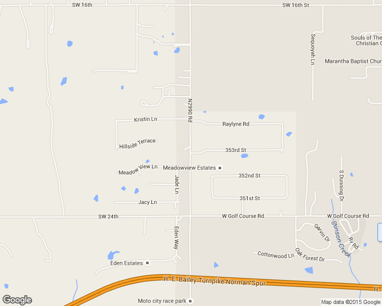 map of restaurants, bars, coffee shops, grocery stores, and more near 10077 353rd Street in Blanchard