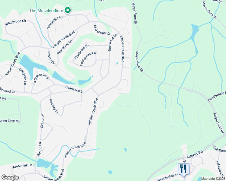 map of restaurants, bars, coffee shops, grocery stores, and more near 140 Juniper Creek Boulevard in Pinehurst