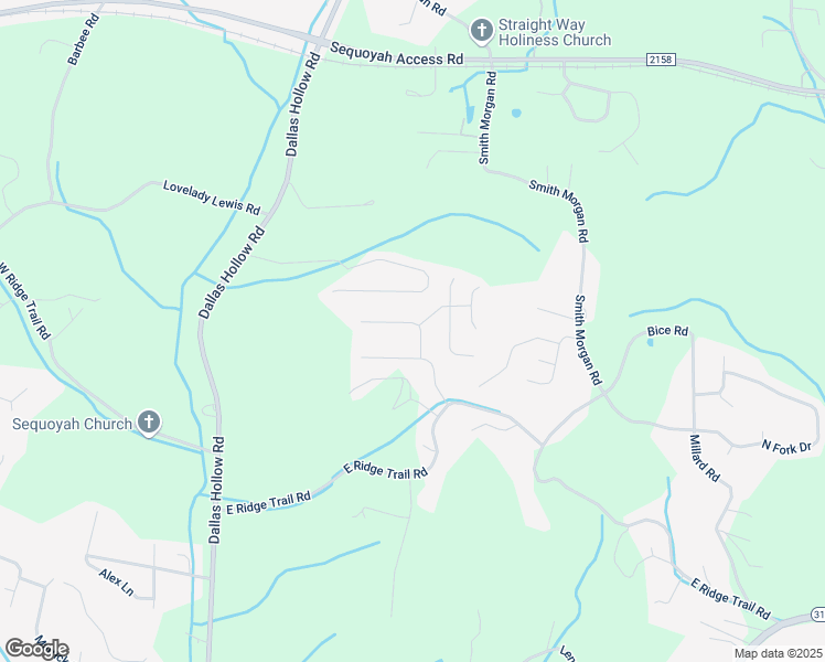 map of restaurants, bars, coffee shops, grocery stores, and more near 9147 Broad Leaf Lane in Soddy-Daisy