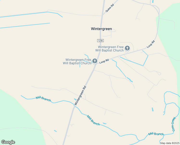 map of restaurants, bars, coffee shops, grocery stores, and more near 2125 Wintergreen Road in Cove City
