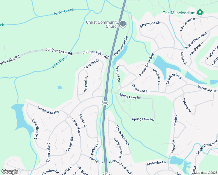 map of restaurants, bars, coffee shops, grocery stores, and more near 8463 U.S. 15 in Pinehurst