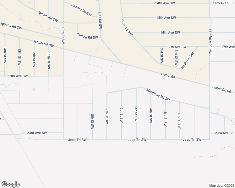 map of restaurants, bars, coffee shops, grocery stores, and more near 700 Mariposa Road Southwest in Rio Rancho