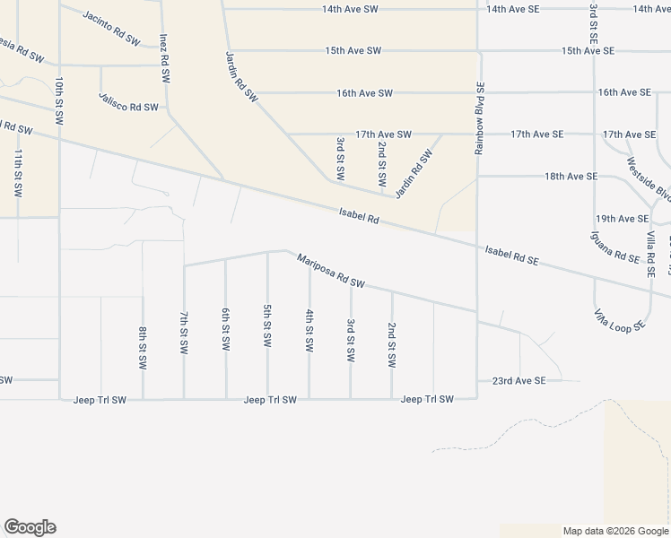 map of restaurants, bars, coffee shops, grocery stores, and more near 401 Mariposa Road Southwest in Rio Rancho