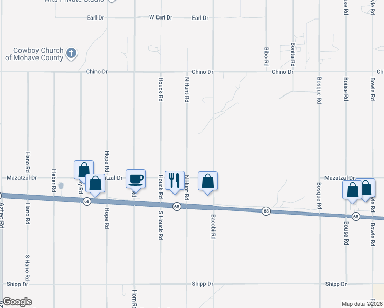 map of restaurants, bars, coffee shops, grocery stores, and more near 3308 North Hunt Road in Golden Valley
