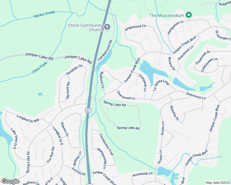 map of restaurants, bars, coffee shops, grocery stores, and more near 311 Juniper Creek Boulevard in Pinehurst