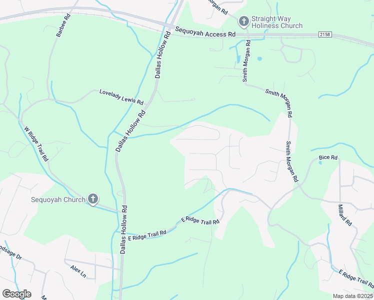 map of restaurants, bars, coffee shops, grocery stores, and more near 9270 Broad Leaf Lane in Soddy-Daisy