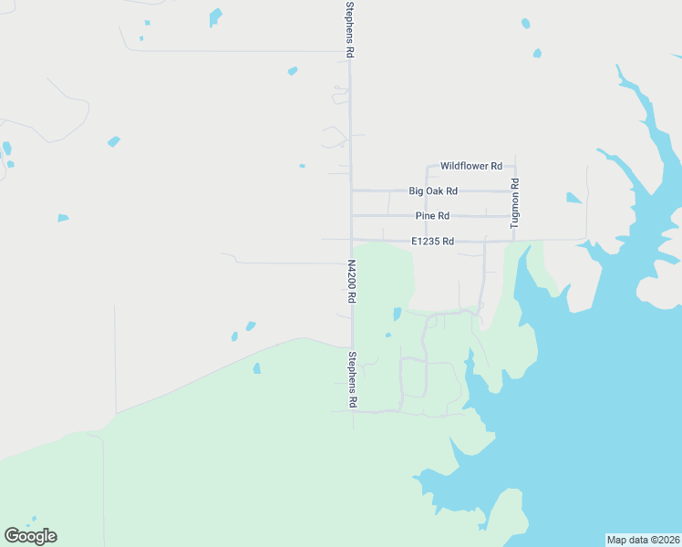 map of restaurants, bars, coffee shops, grocery stores, and more near 1055 N4200 Road in Eufaula